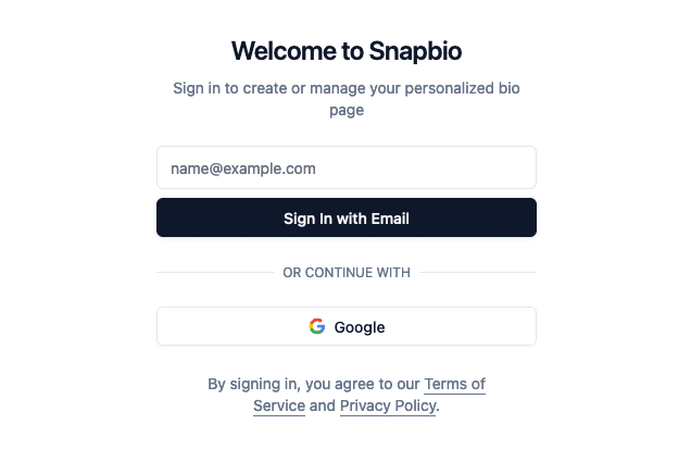 Create Your Profile